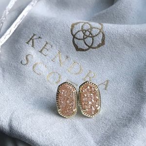KS druzy stud earrings